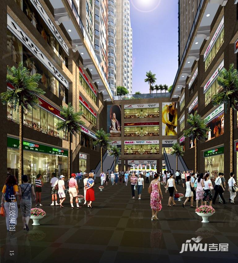 雅博世纪广场效果图图片