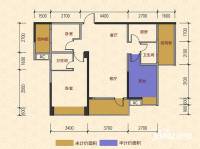 嘉州新城学府花园Ⅱ2室2厅2卫户型图