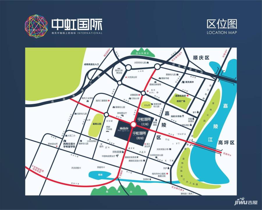 中虹国际位置交通图图片