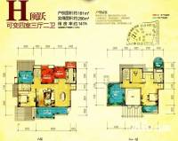 蓝光香江国际普通住宅181㎡户型图