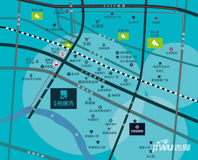 新城柏丽湾位置交通图图片