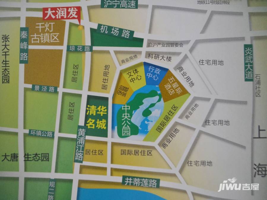 清华名城位置交通图图片