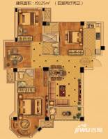 中南世纪城4室2厅2卫125㎡户型图