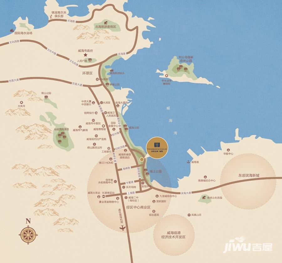 山水文园福海位置交通图