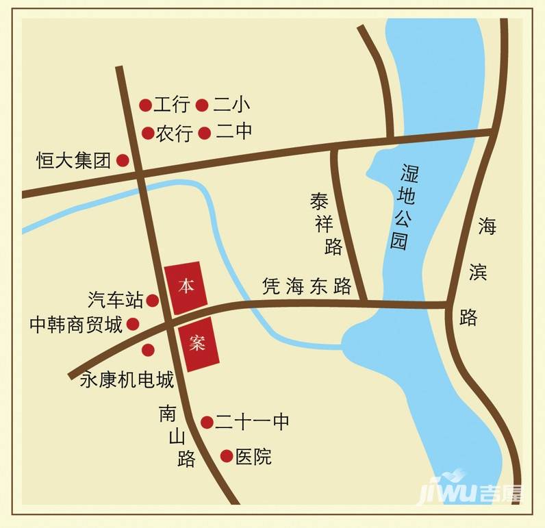 泰浩华悦新城位置交通图图片