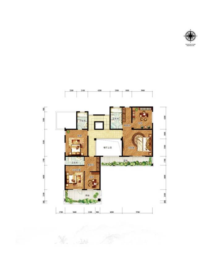 威高乾和院普通住宅603.9㎡户型图