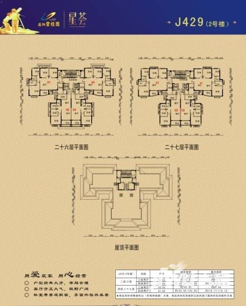 益阳碧桂园三期锦岸星荟户型平面图