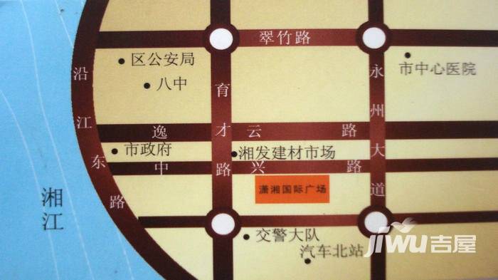 潇湘国际广场位置交通图1