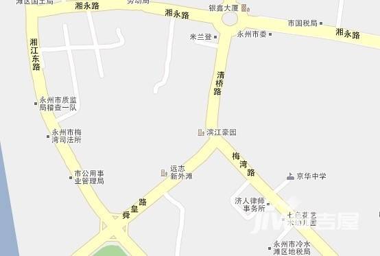滨江豪园新城位置交通图